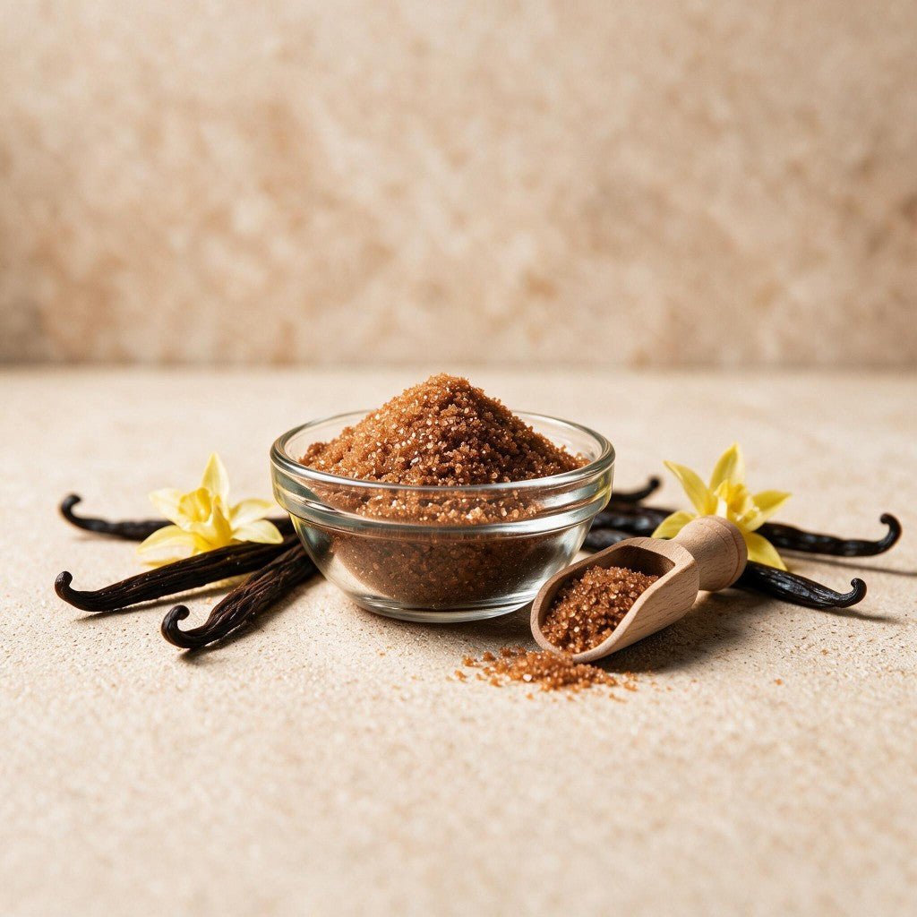 Neugini Naturals Vanilla Sugar jar — 50/50 Grade A vanilla powder and brown sugar blend